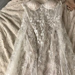 Beautiful long wedding dress